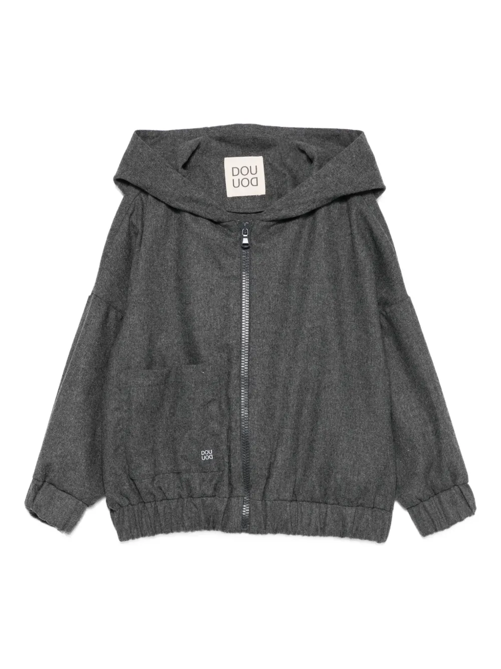 Douuod Kids Jack met capuchon en rits Grijs
