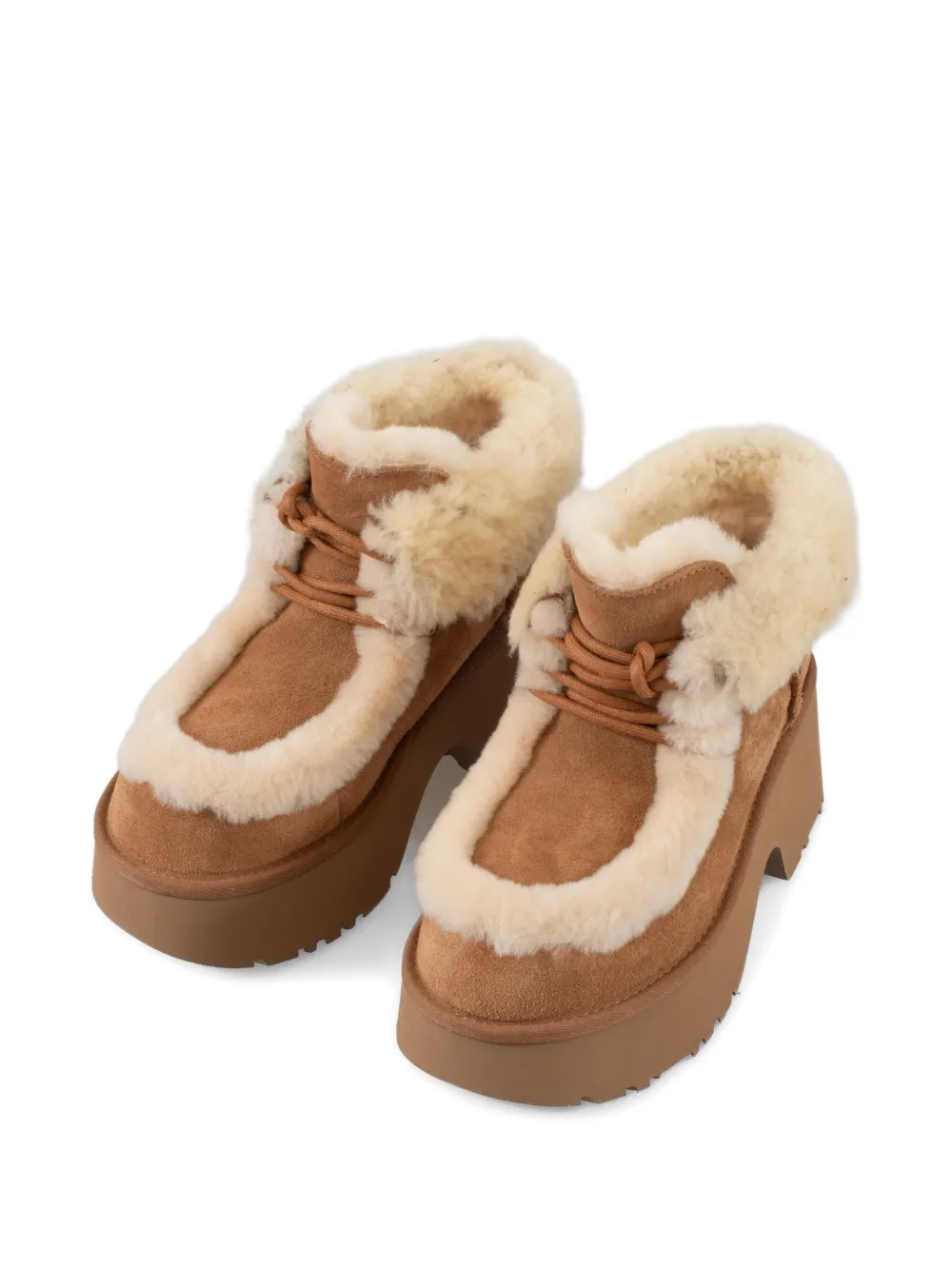 UGG Esmee platform lace-up boots Brown