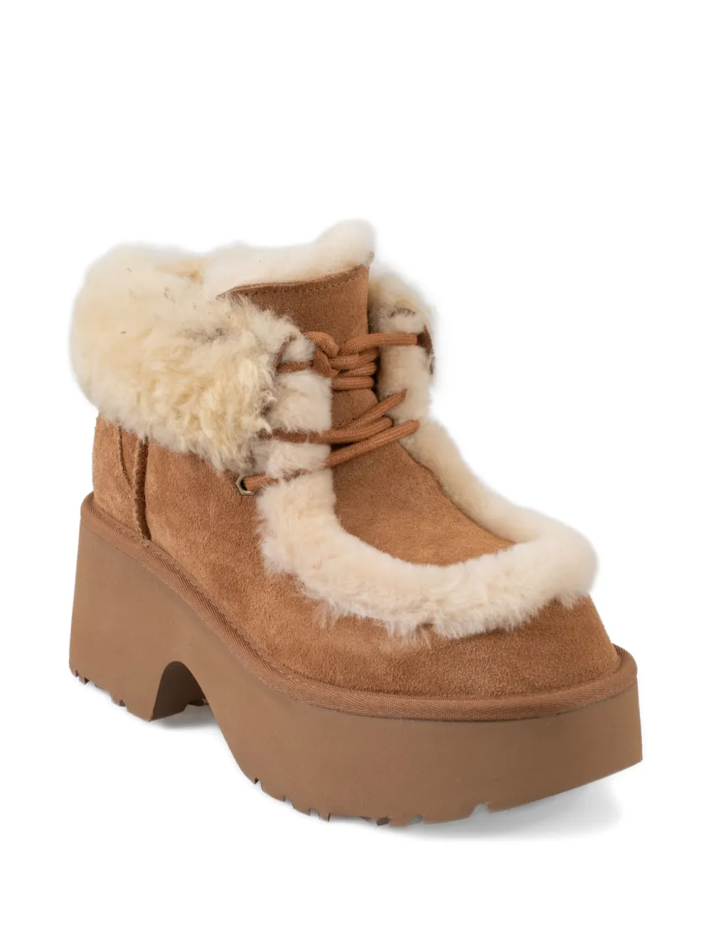 UGG Esmee platform lace-up boots Brown