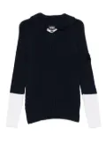 Gianfranco Ferré Pre-Owned 1990s ribbed-knit colour-block sweater - Blue