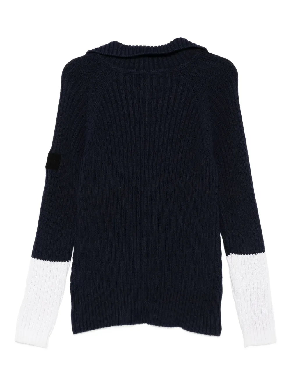 Gianfranco Ferré Pre-Owned 1990s ribbed-knit colour-block sweater | Image 2