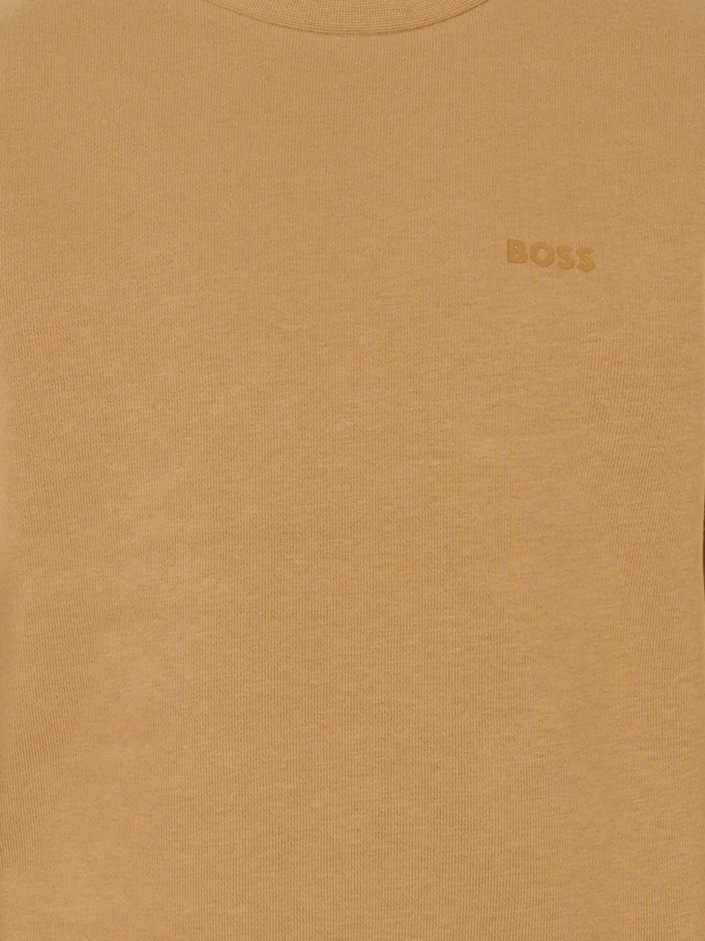 BOSS Kidswear Sweater met geborduurd logo Bruin