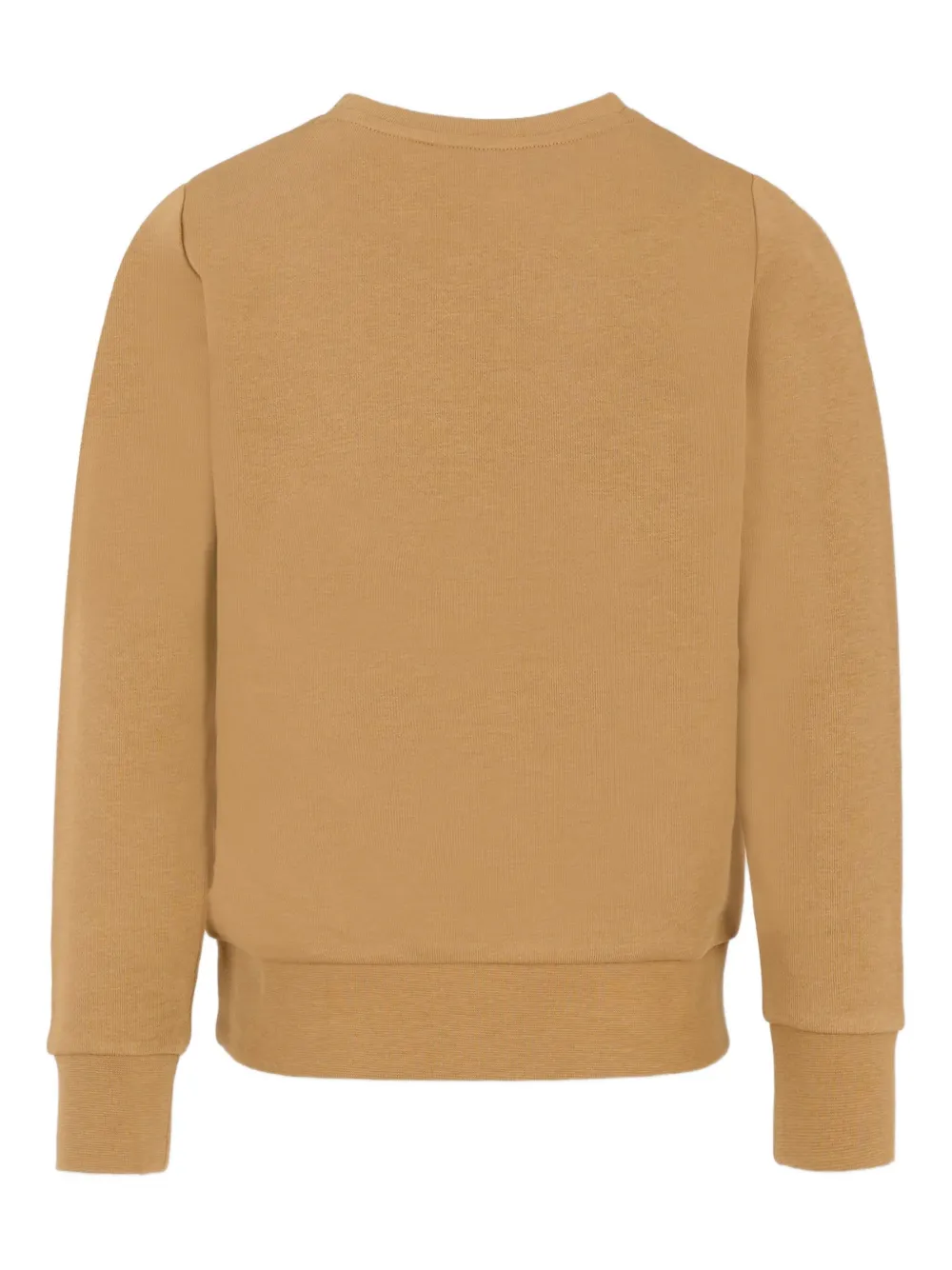 BOSS Kidswear Sweater met geborduurd logo Bruin