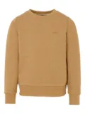 BOSS Kidswear logo-embroidered crew-neck sweatshirt - Brown