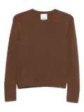 Allude round-neck cashmere sweater - Brown