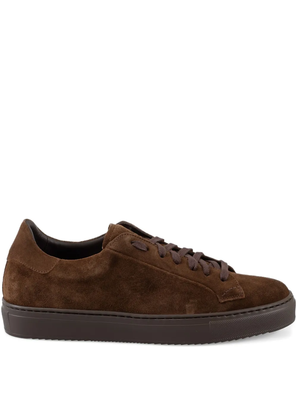 CALCE suede lace-up sneakers Brown