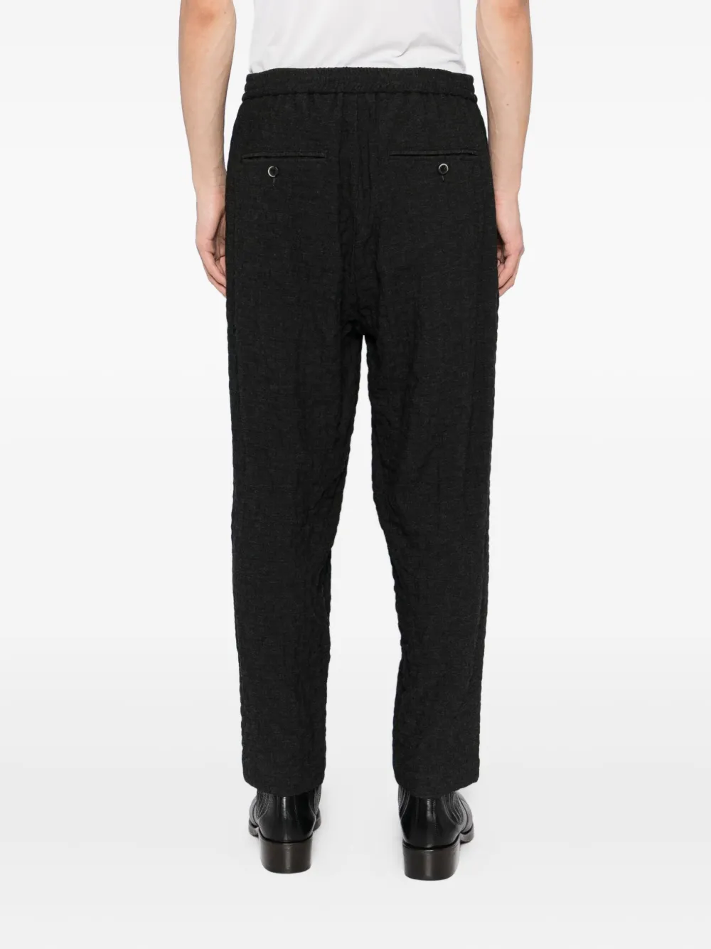 Barena Venezia Textured Trousers In Black