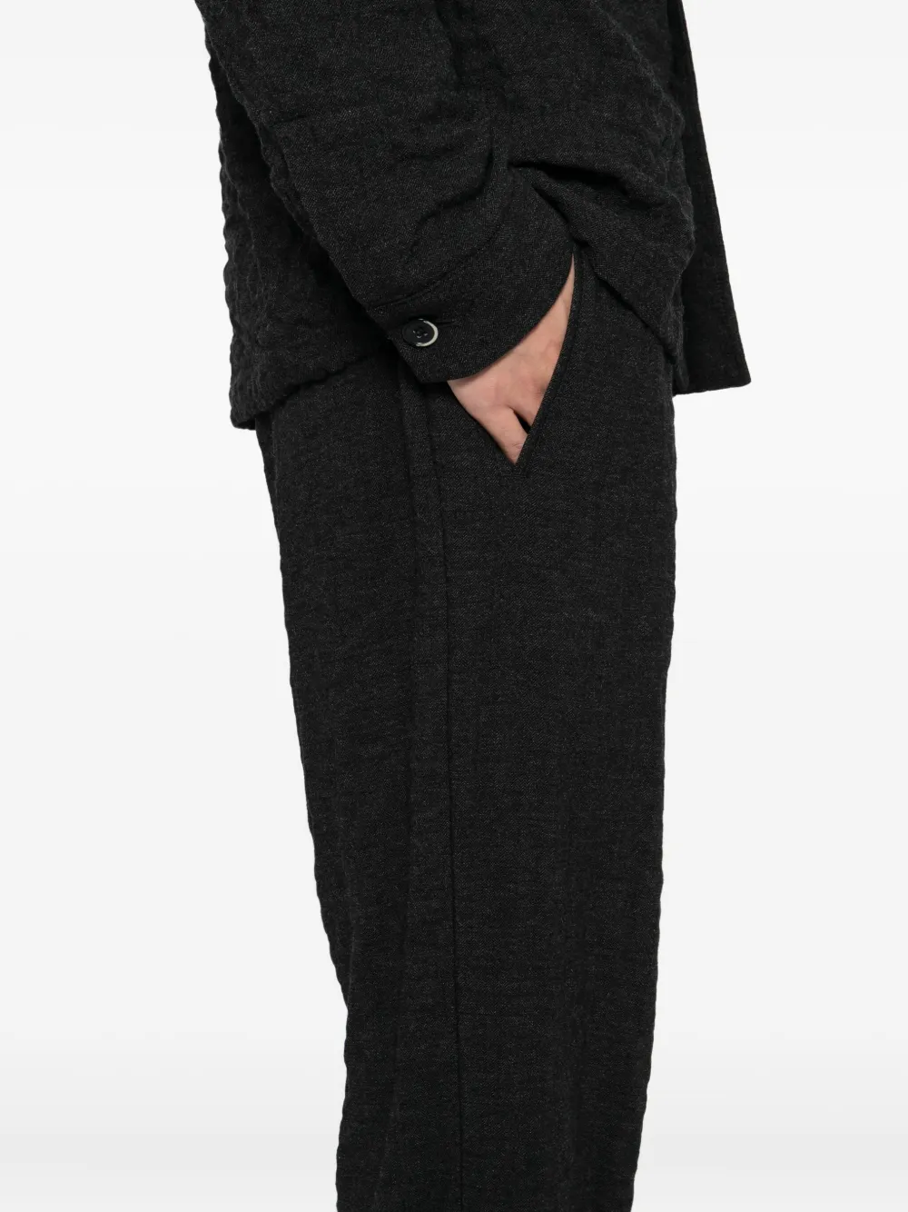 Barena Venezia Textured Trousers In Black