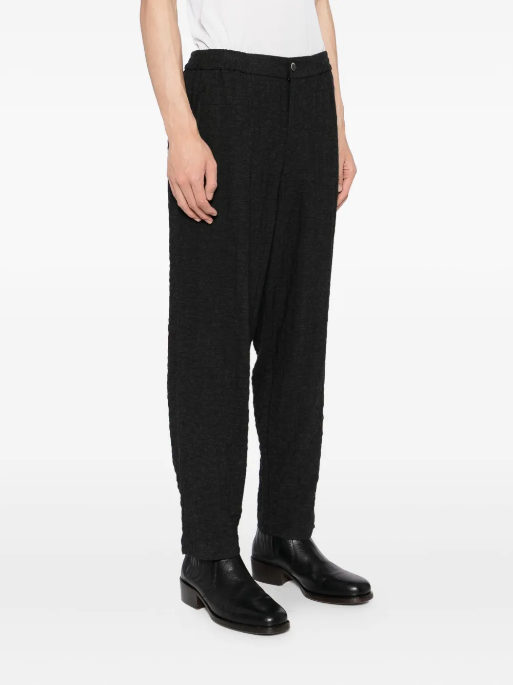 Barena Venezia Textured Trousers In Black