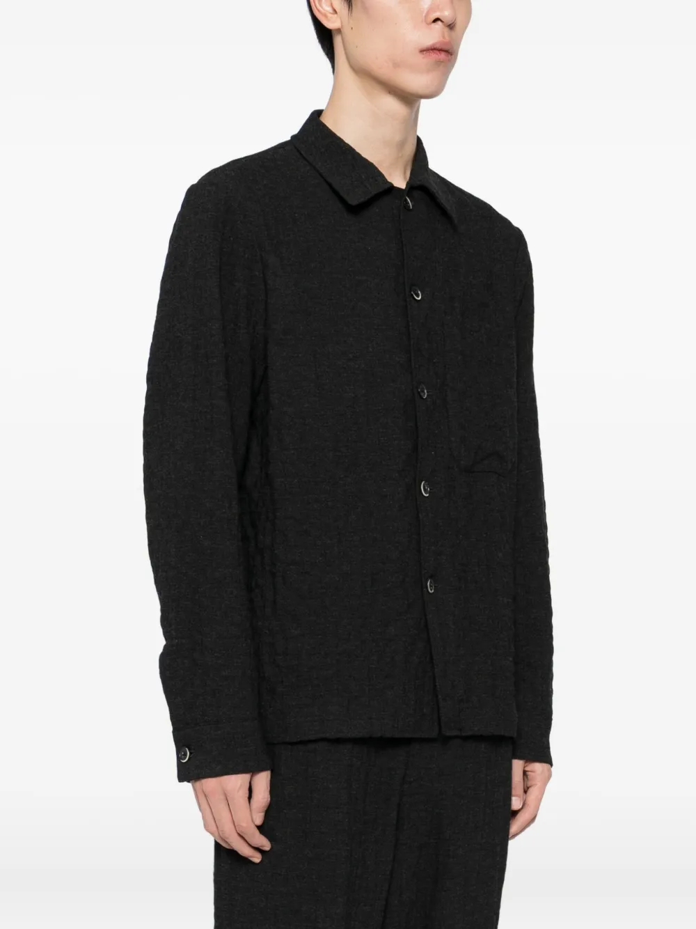 Barena Overhemd met textuur Zwart