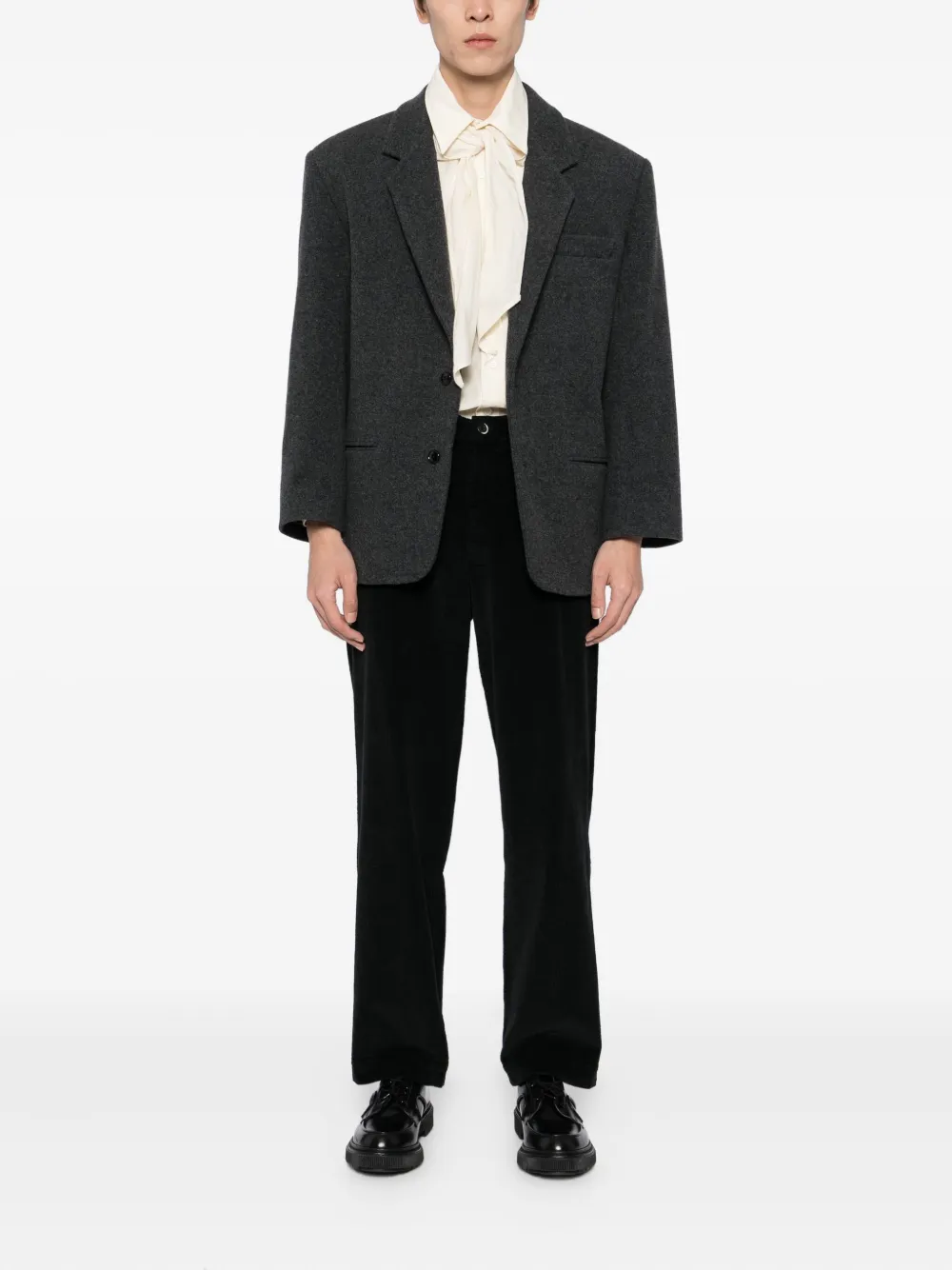 Barena Ribfluwelen broek - Zwart