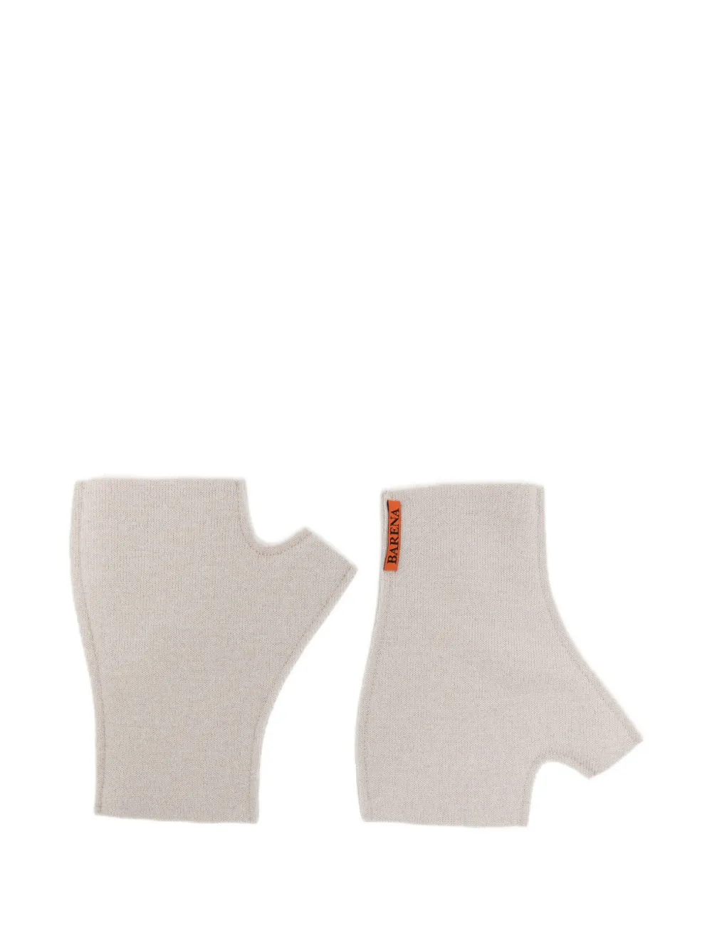 Barena logo-patch gloves - Beige