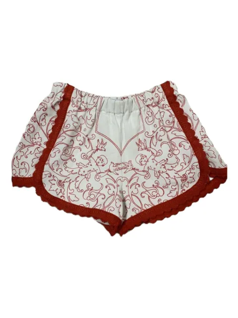 LOT lace-trim shorts