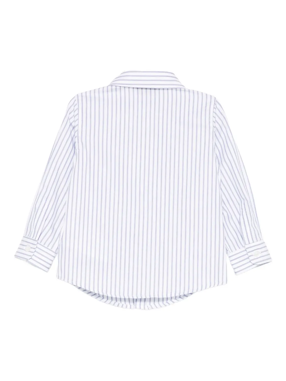 Fay Kids striped long-sleeve shirt Wit