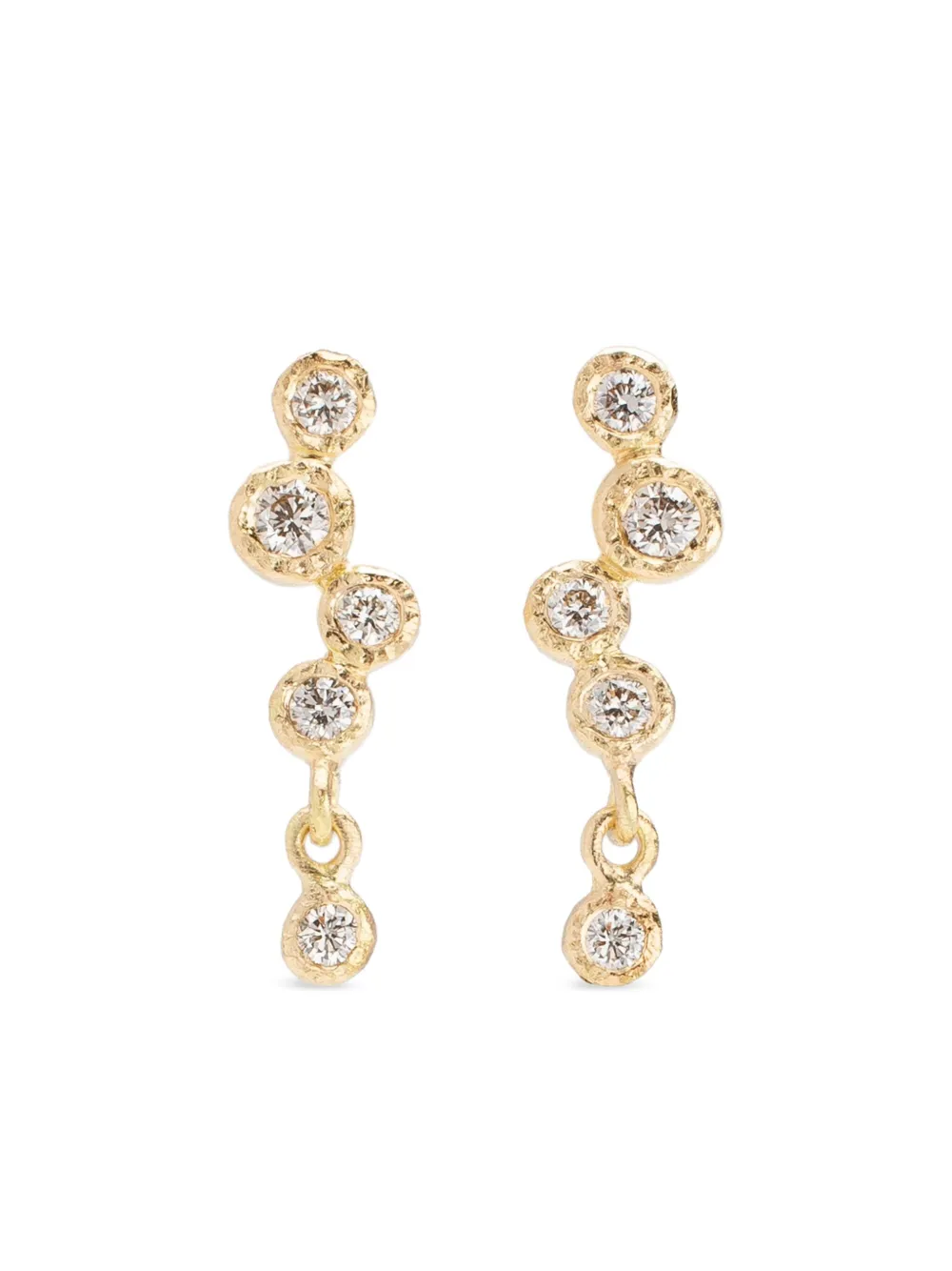 Yasuko Azuma  18K yellow gold diamond earrings | Gold | Image 1