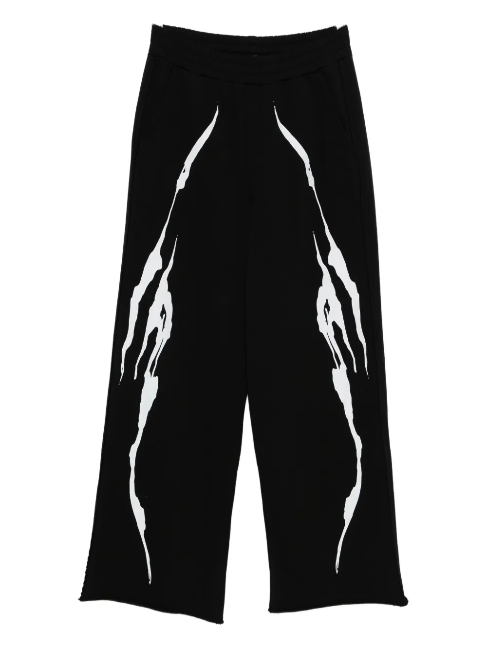 44 Label Group Graphic-print Trousers In Black