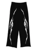 44 LABEL GROUP graphic-print trousers - Black