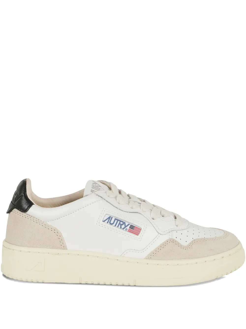 Autry Medalist leather sneakers Neutrals