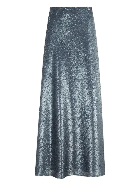 Herno sequinned midi skirt