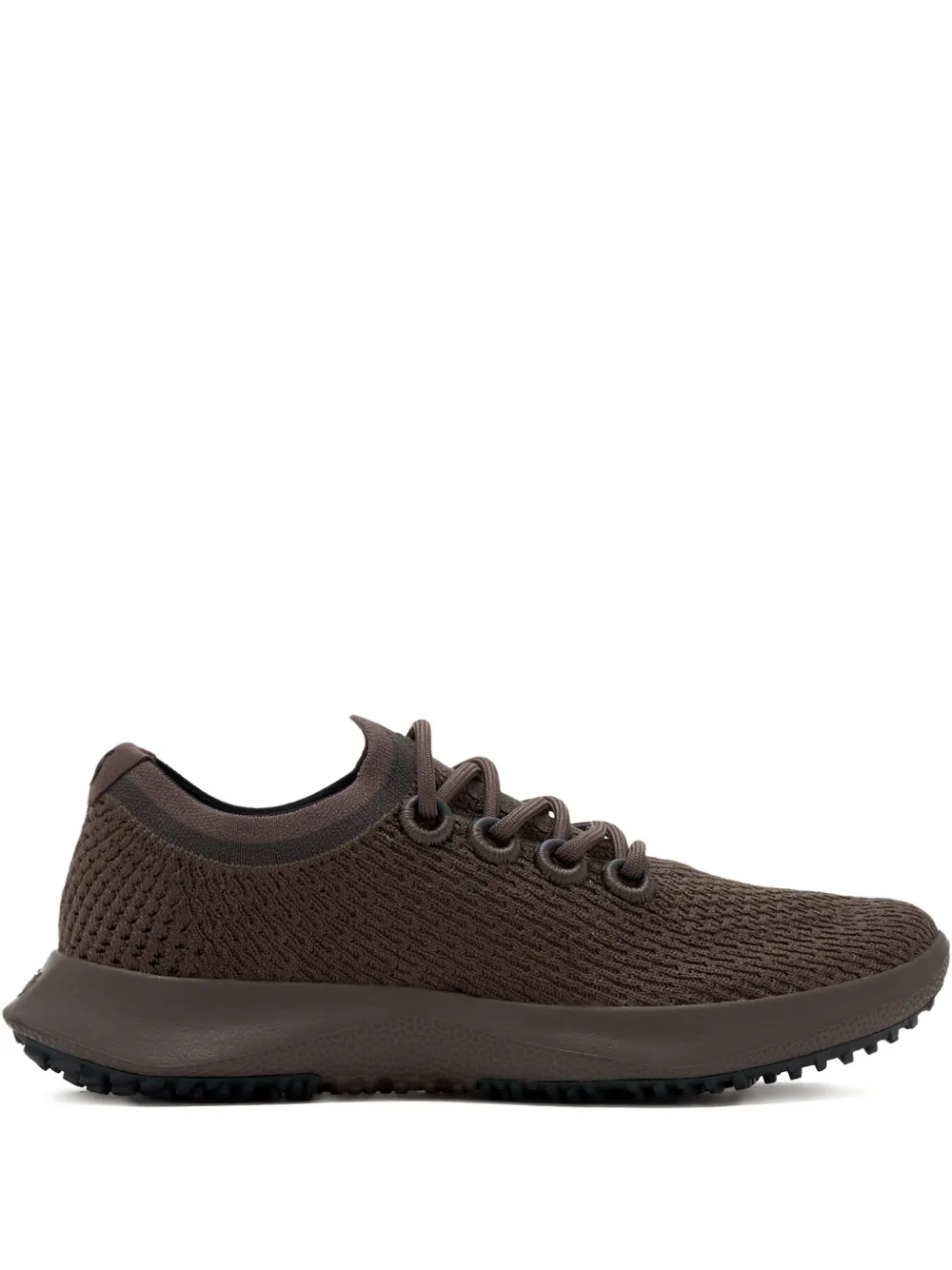 Allbirds Knitted Lace-up Sneakers In Brown