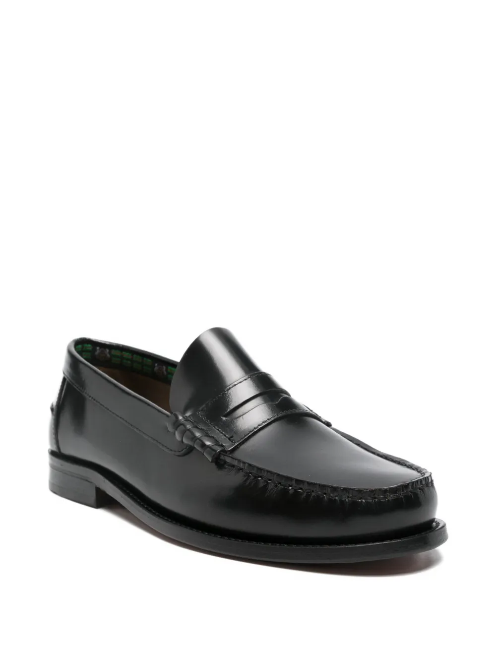 SAXONE OF SCOTLAND leather loafers - Zwart