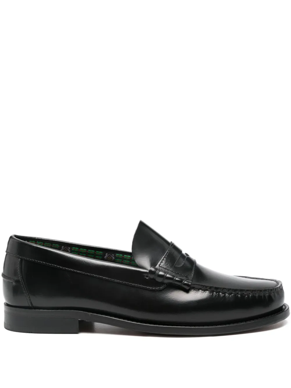 SAXONE OF SCOTLAND leather loafers Black