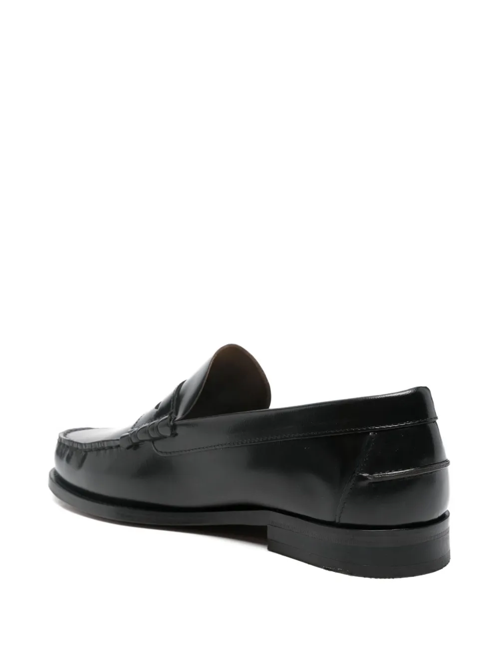 SAXONE OF SCOTLAND leather loafers Black