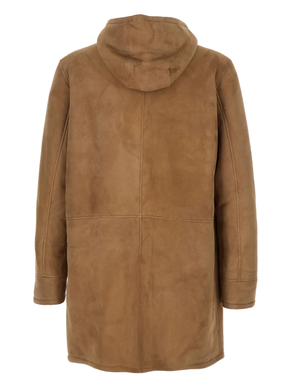 Arma Mias hooded suede coat - Bruin