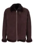 Arma Sano suede shearling-lined jacket - Red