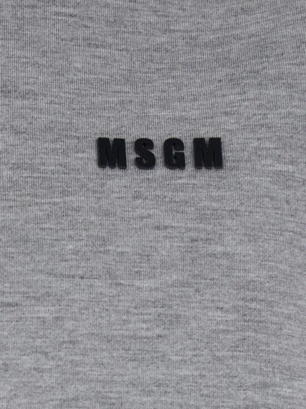 MSGM Hooded zip-up Jacket | Grey | FARFETCH PL