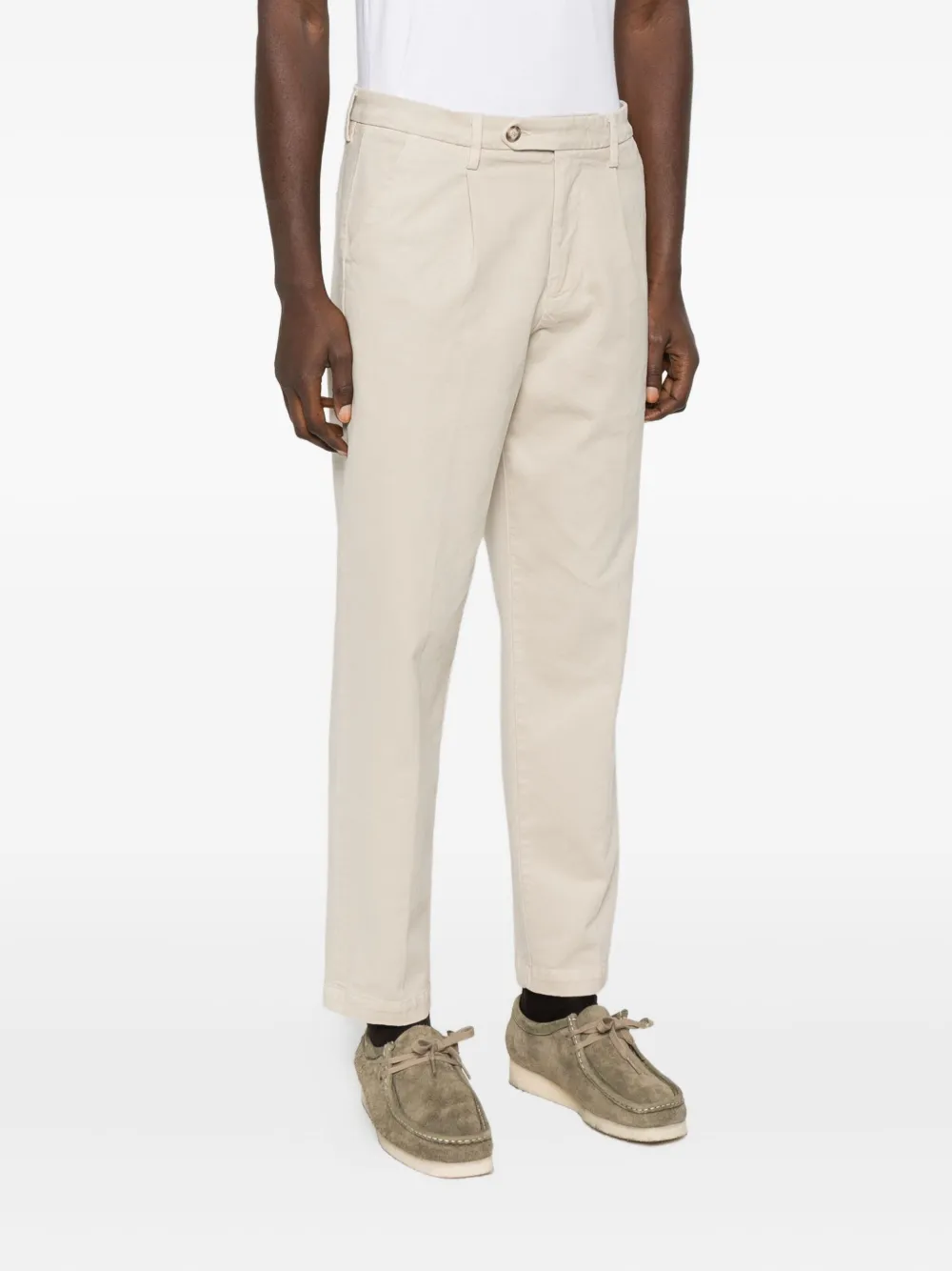Re-hash Pleated Pocket Trousers In Neutral