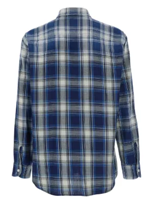 Acne Studios チェック シャツ | ブルー | FARFETCH JP
