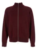 Jil Sander zip-up high-neck cardigan - Red