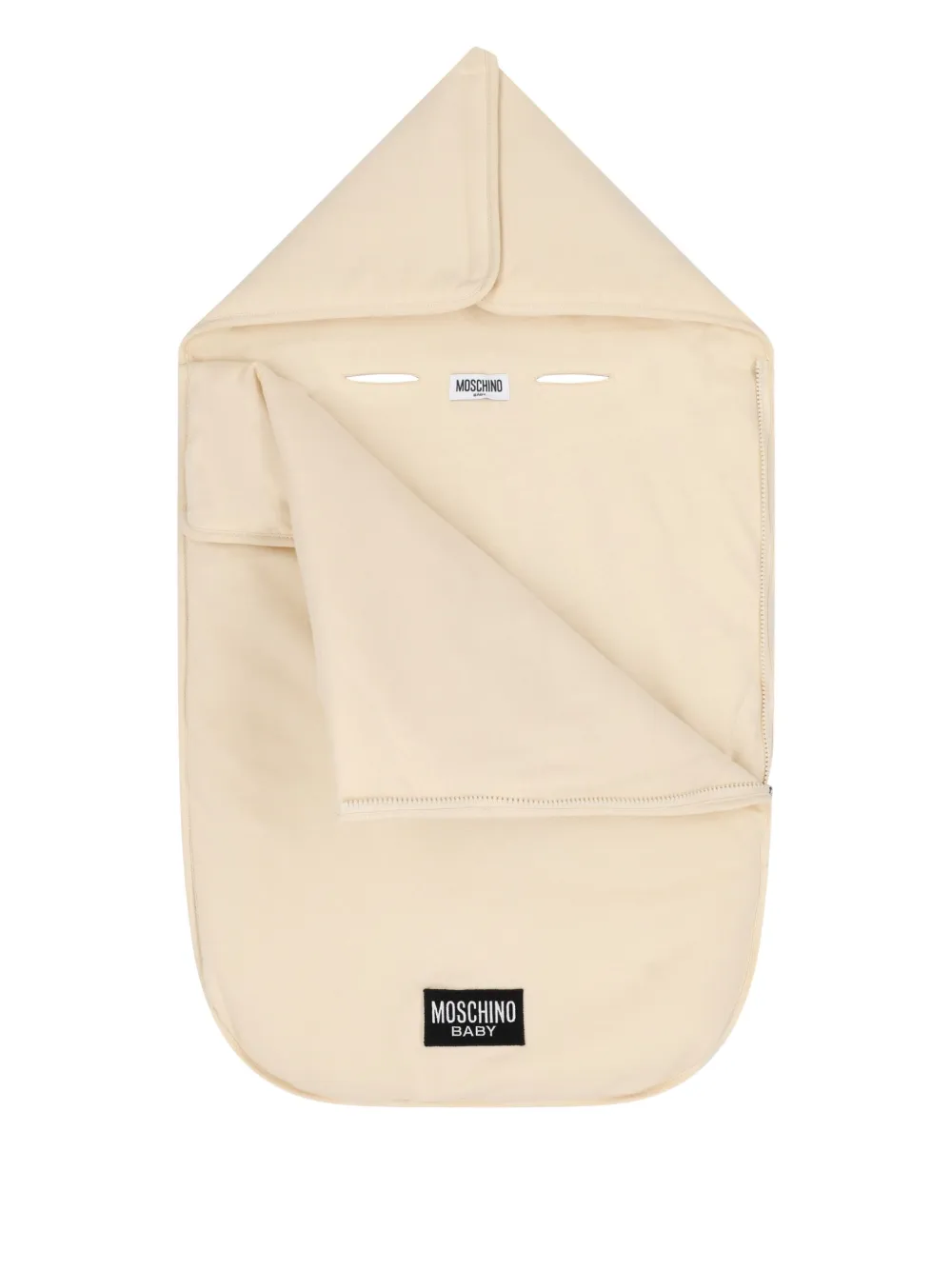 Moschino Kids Slaapzak met logo Beige