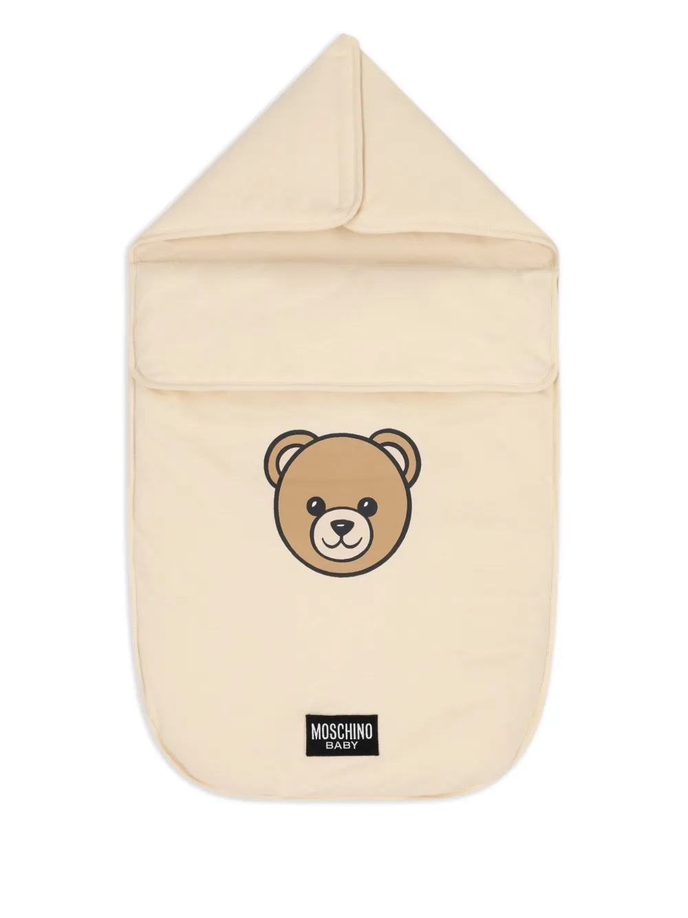 Moschino Kids Slaapzak met logo Beige