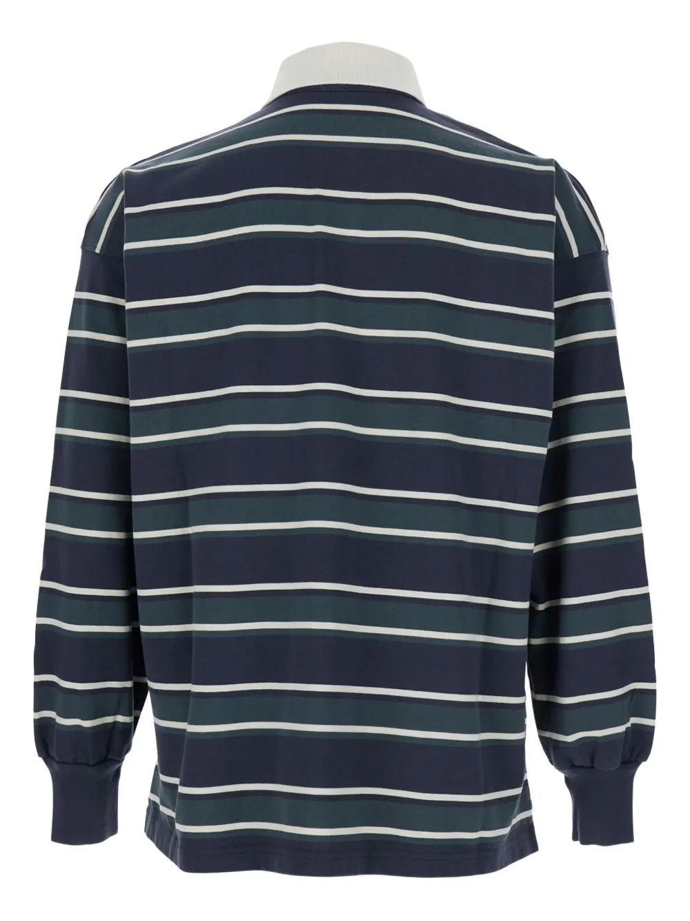 Autry striped long-sleeve polo shirt - Blauw