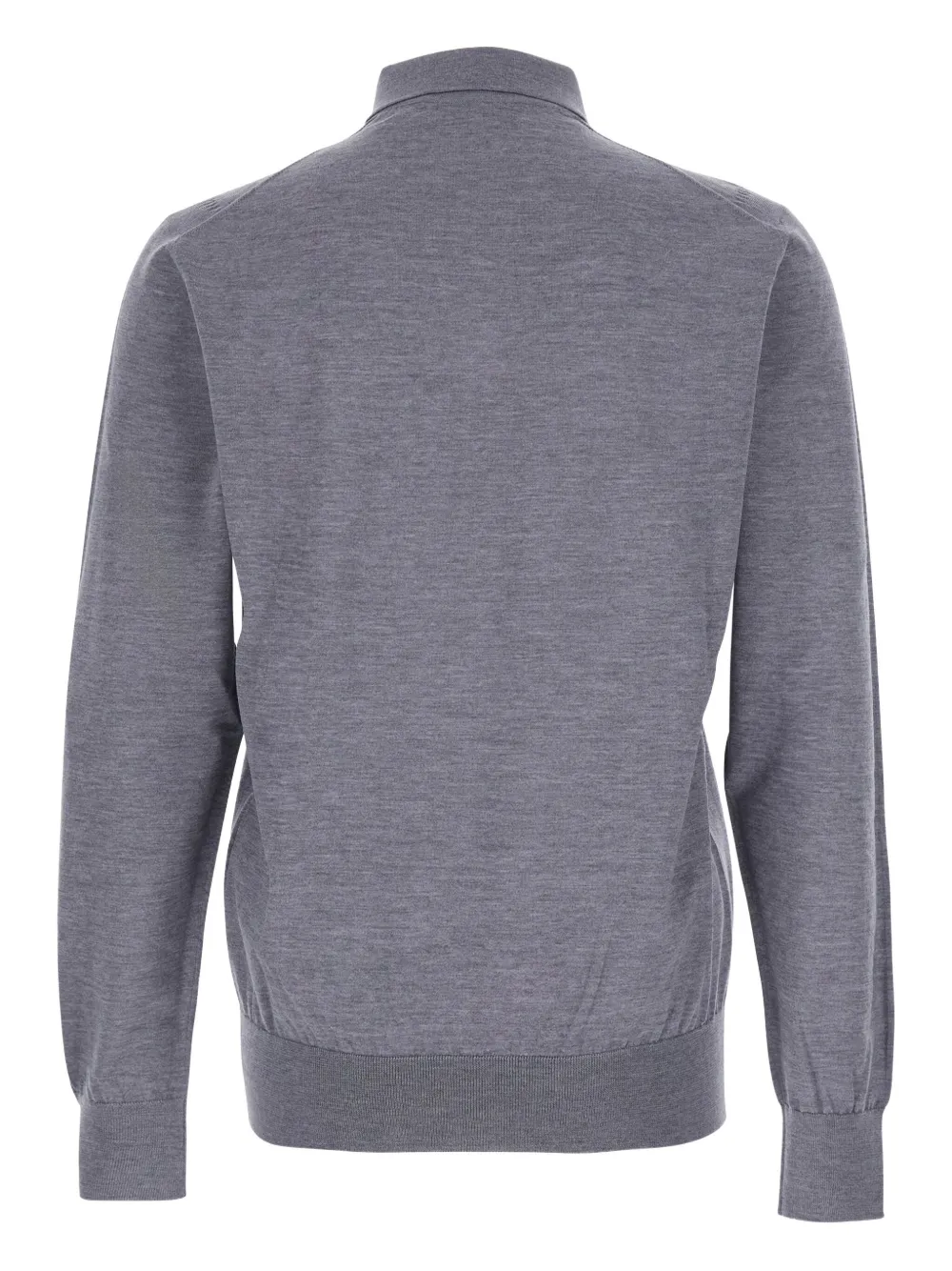 Dolce & Gabbana long-sleeve knitted polo shirt - Grijs