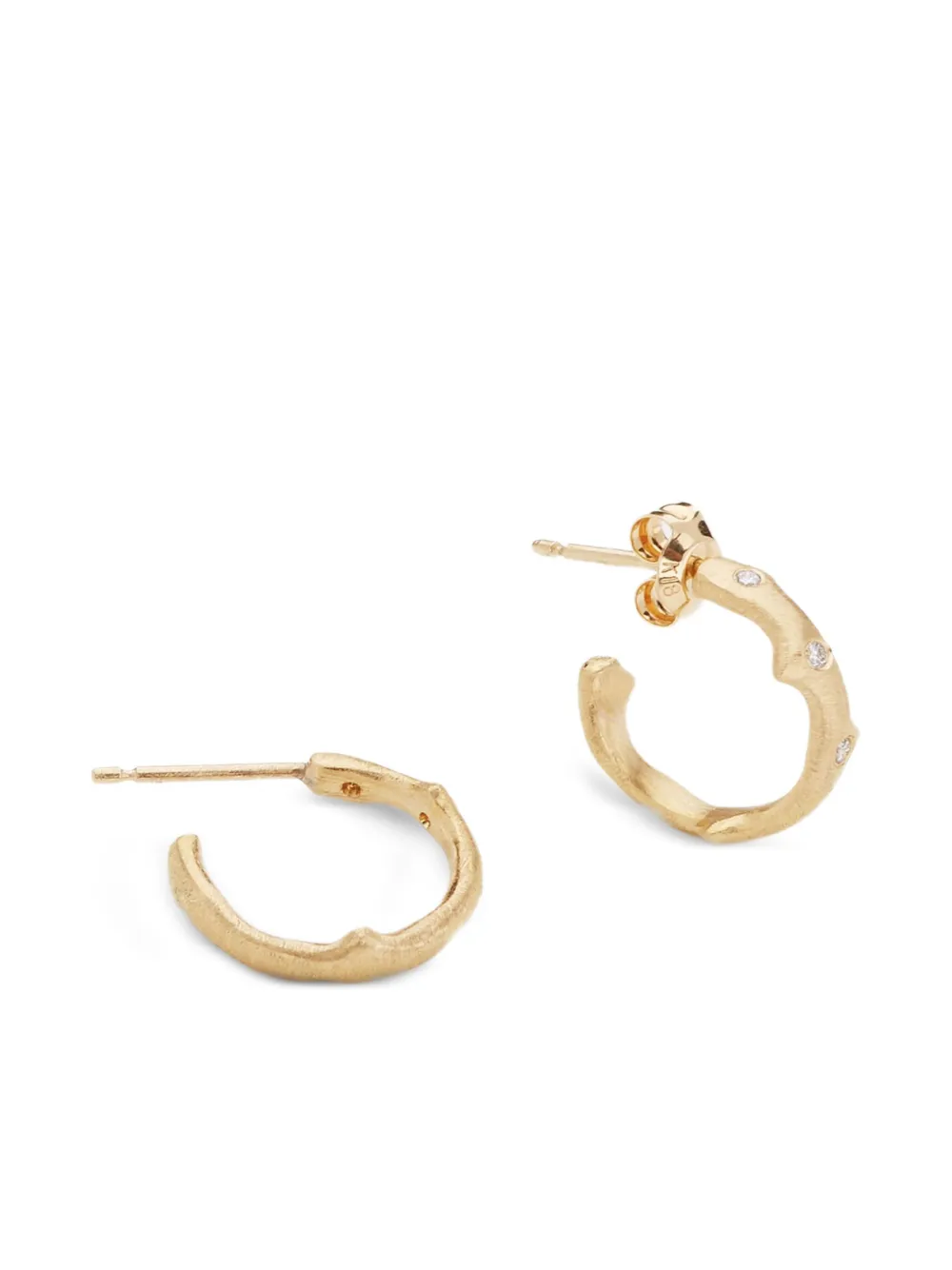 Yasuko Azuma  18K yellow gold Thorn diamond earrings | Image 2