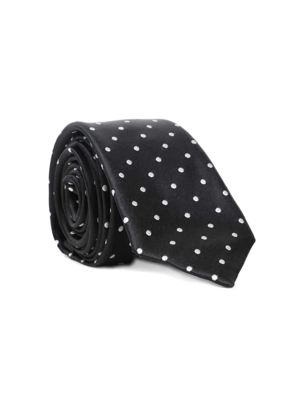 TOM FORD polka-dot silk tie - Nero