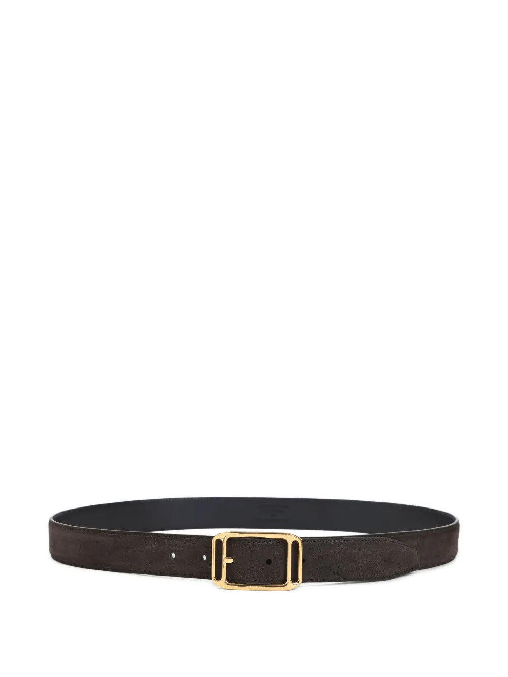 TOM FORD suede leather gold-buckle belt | Brown | Image 1