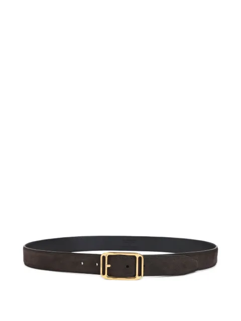 TOM FORD suede leather gold-buckle belt