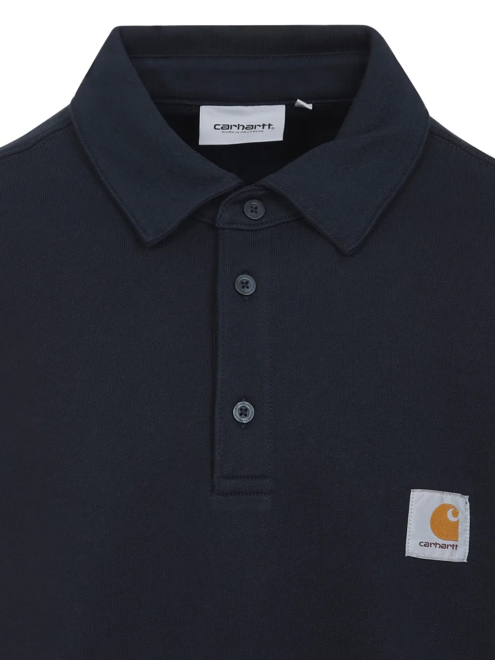 Carhartt WIP logo-patch polo shirt Blauw