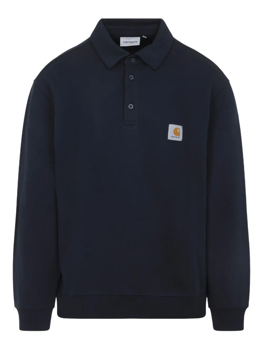 Carhartt WIP logo-patch polo shirt Blauw