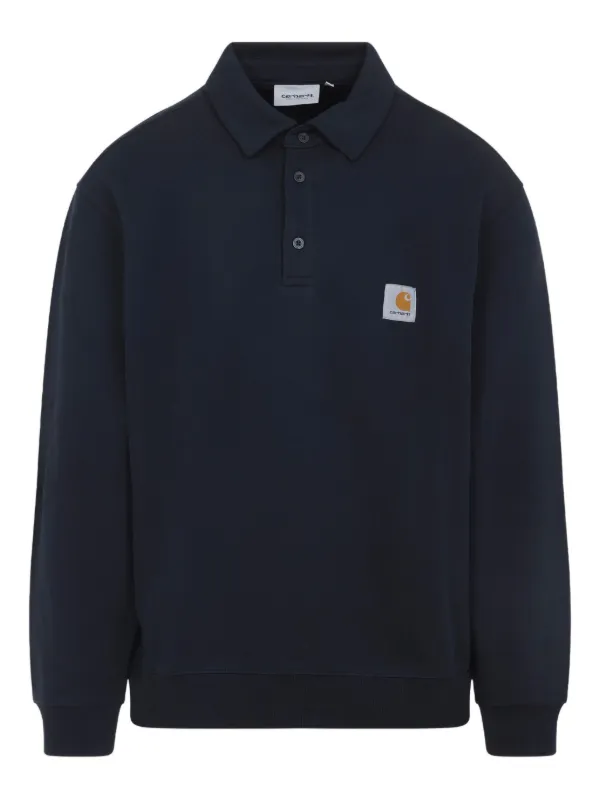 Carhartt WIP logo-patch Polo Shirt | Blue | FARFETCH