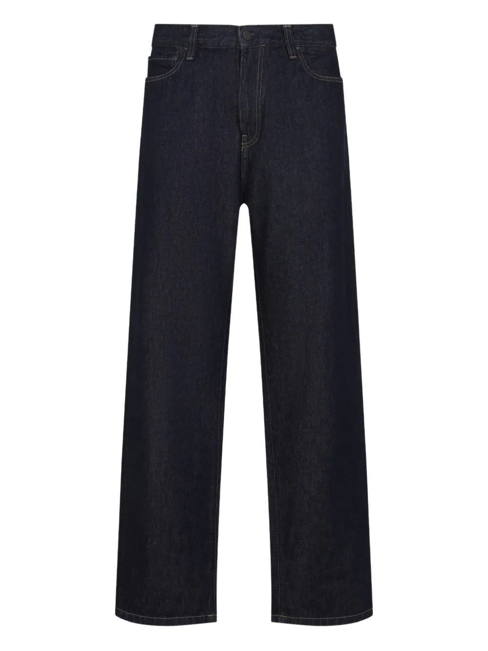 Carhartt WIP logo-patch denim jeans Blauw