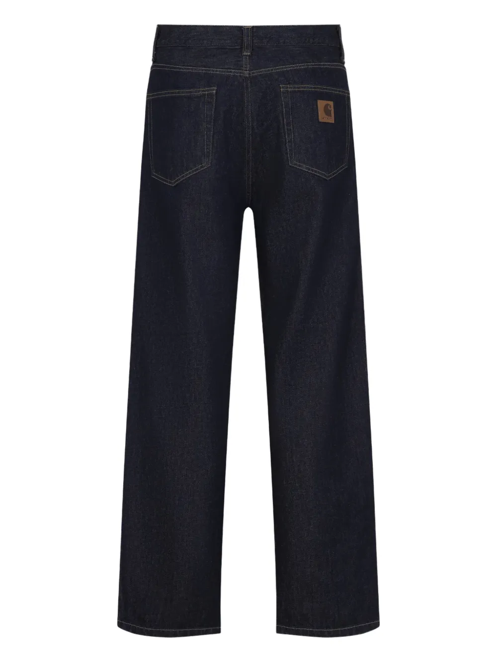 Carhartt WIP logo-patch denim jeans - Blauw