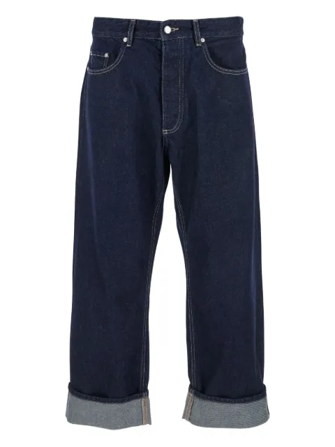 ICON DENIM turn-up hem jeans
