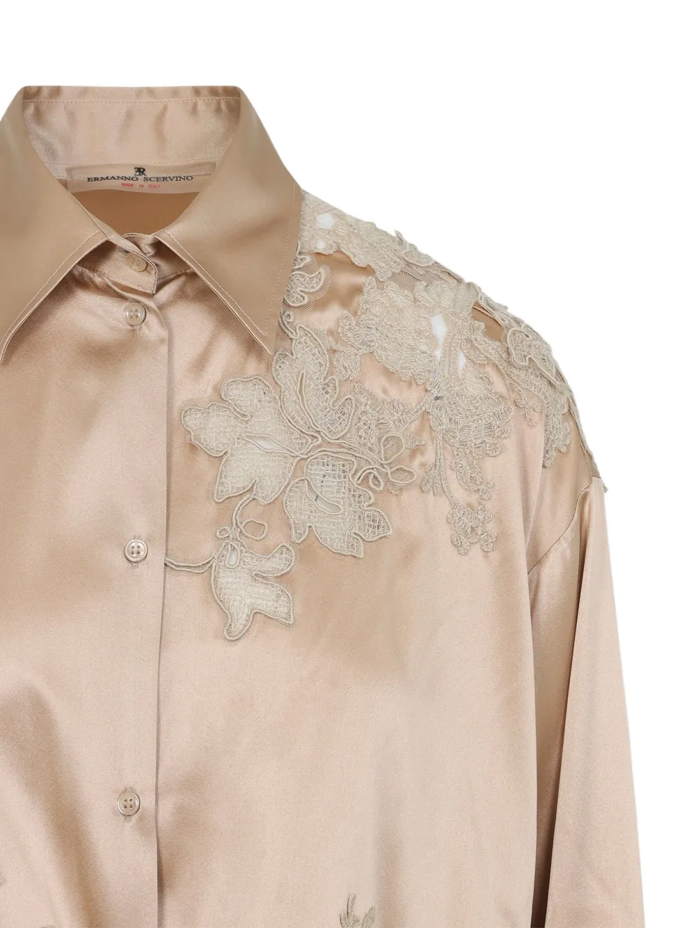 Ermanno Scervino Blouse met kant Beige