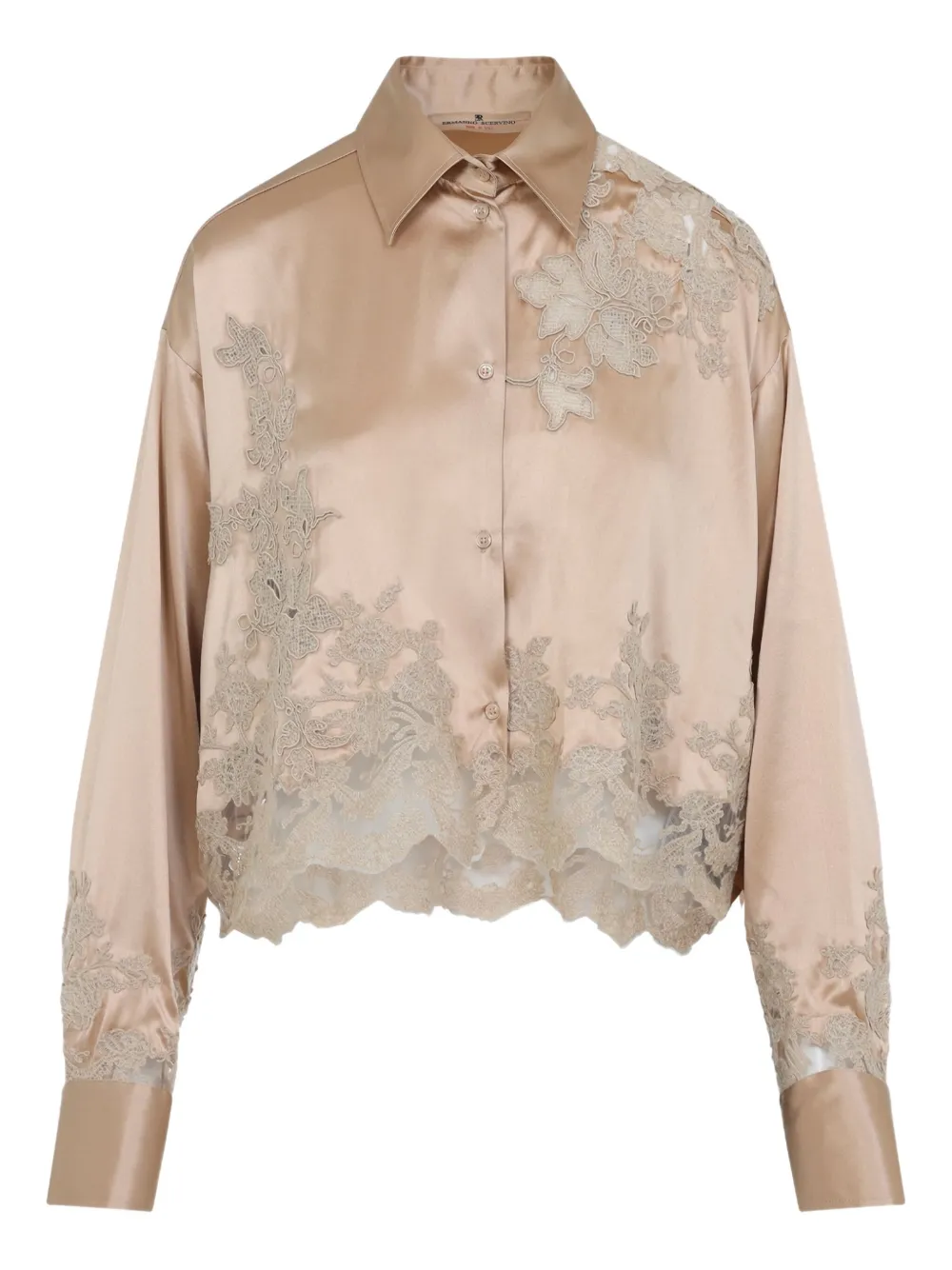 Ermanno Scervino Blouse met kant Beige
