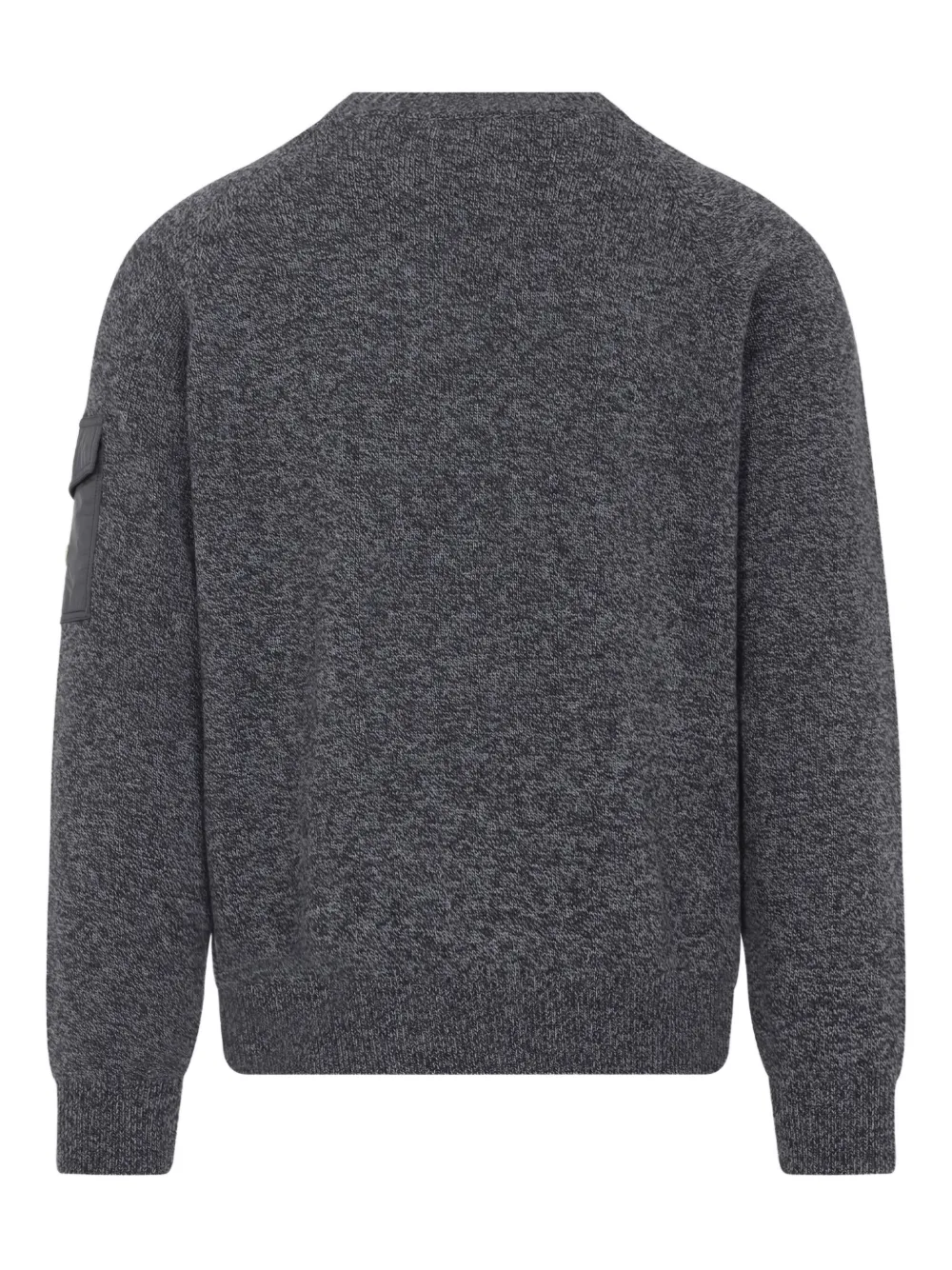 Moncler patch-pocket wool sweater - Grijs